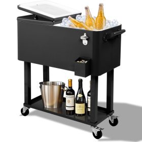 【Same Code：00368727】80Qt Black Box Black Square Foot Tube With Drain Pipe Freezer Incubator