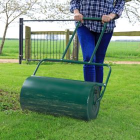 【Replace 53657880】Oshion 24in Lawn Roller Iron Cylindrical Garden North America Black
