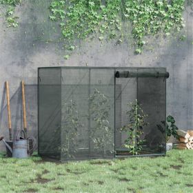 Black 6x3ft Garden Plant Protectors – for Backyard Herbs, Crop Cages Shield from Animals