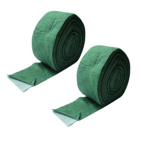 2rolls 4.7inch*65ft Double-layer filmed tree wrap protects fruit trees from cold and wind. Thickened insulation tree wrap prevents frost damage.