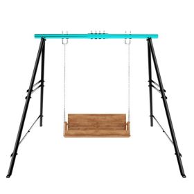 Swing Sets for Backyard, Outdoor Porch Swing Frame, Hammock Chair Stand Only, Max Load 550Lbs A-Frame Swing Stand, Swing Set for Patio, Playgroun