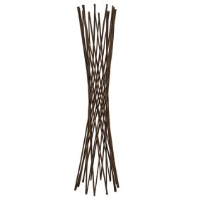 5FT Willow Funnel Trellis, 60 H X 15 W Natural Willow Plant Support Tower, Expandable Garden Trellis For Climbing Plants, Vines, Peas, Beans, Flo (Option: default)