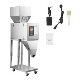 Powder Filling Machine, 10-999g (0.02-2.2lbs) Automatic Particle Dispenser, Stainless Steel, Intelligent Weighing Dispensing Filler With Foot Ped (Option: default)
