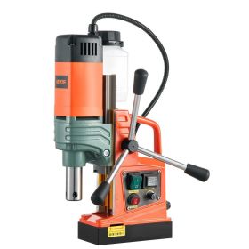 Magnetic Drill, 1450W Motor 2 In Coring Diameter, 2922 Lbf Magnetic Force, Portable Electric Mag Drill Press With 6 Coring Bits, Variable Speed, (Option: default)