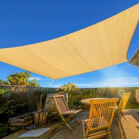 Prohibited From Sale On Amazon XISHAN 20'X26' Beige,Sand,Light Grey HDPE Sunshade Sail, 160 Grams (Option: 20X26ft-Sand)