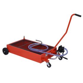 17-Gallon Low-Profile Oil Drain With (Option: Red)