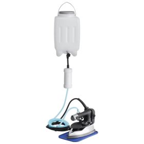 Gravity Feed Steam Iron, 10 0 0W Gravity Feed Iron With 3.5 L Large Capacity Tank, Demineralizer Cartridges, Non-Stick Ironing Shoe, 5 Temperatur (Option: default)