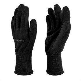 Black NGG Foam Nitrile Coated Seamless Knit Gloves, Micro Matte Anti-Slip Palm, Ideal For General Work, Gardening, Construction, Mechanic, Wareho (Option: default)