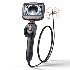Articulating Borescope With 0.15 Ultra Slim Lens, Two-Way Articulated Endoscope With Light, 4.3 IPS Screen, 1280 X 720 HD Lens, 8X Zoom Inspectio (Option: default)