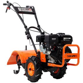 Heavy Duty Power Tiller, Rear Tine Tiller - 7HP Gas Engine 212CC, 20 Wide And 8 Deep Cultivator - Garden Soil Prep For Planters And Vegetable Bed (Option: BlackOrange)