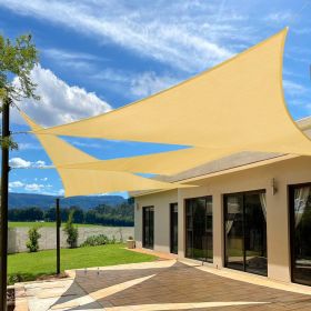 Prohibited From Sale On Amazon XISHAN 10'X10'X14' Dark Grey,Mocha,Sand,Light Grey HDPE Sunshade Sail, 160 Grams (Option: 10X10X14-Sand)