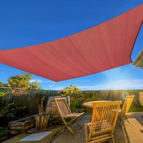 Prohibited From Sale On Amazon XISHAN 8'X10' Light Grey, Rust Red,Dark Grey HDPE Sunshade Sail, 160 Grams (Option: 8X10ft-Rust Red)