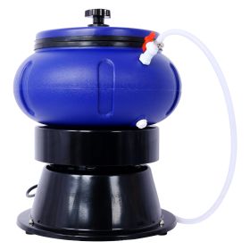 Electric 18 Lbs Vibratory Tumbler  Vibratory Tumbler Bowl For Polishing Metal (Option: Blue)