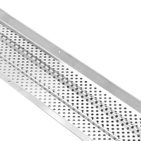 Gutter Guard, 5 Inch Aluminum Gutter Cover Heavy-Duty, 32ft Length Protection Cover For Leaf & Debris, 0.02 In Thickness Mill Finish, Easy DIY In (Option: default)