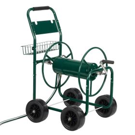 Iron Four-Wheel Pipe Truck Dark Green [Not an inflatable tire (Option: Default title)