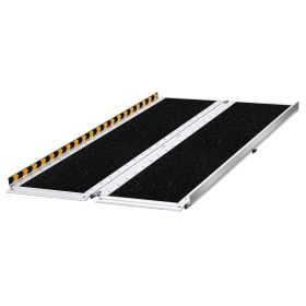 Portable Wheelchair Ramp, 5FT, Non-Slip Aluminum Folding Handicap Ramp For Wheelchair, 800 Lbs Capacity, Door Threshold Ramps For Home Steps, Sta (Option: default)
