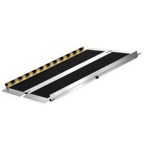 Portable Wheelchair Ramp, 3FT, Non-Slip Aluminum Folding Handicap Ramp For Wheelchair, 800 Lbs Capacity, Door Threshold Ramps For Home Steps, Sta (Option: default)