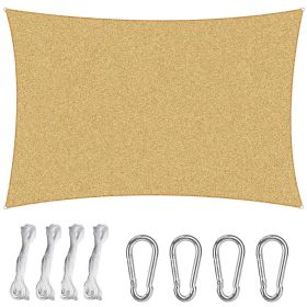 Rectangle Top Canopy 98 Percent UV Block Awning Shelter 185GSM HDPE Patio Cover With Snap Hooks Ropes For Outdoor Garden (Option: 300x300cm)