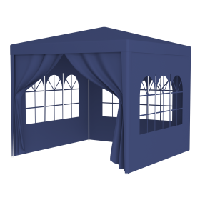10x10 Party Tent Outdoor Heavy Duty Gazebo Wedding Canopy  4 Removable Walls ,Blue (Option: Blue)