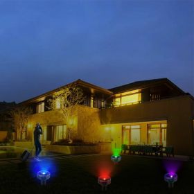 Solar Power Animal Repeller Ultrasonic Mole Pest Cat Mice Rodent Outdoor LED 2PK (Color: Multicolor)