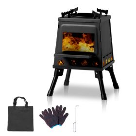 36x36x46.5cm Wood Camping Stove (Option: default)