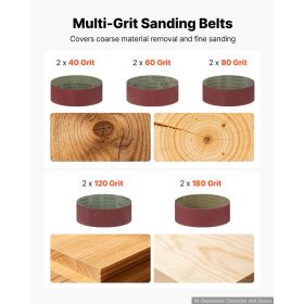 20V Max Cordless Belt Sander, 3" X 18" Belt Sander For Woodworking, 6 Variable Speeds Sanding Machine With 10PCS Sanding Belts, 2 Dust Bags & Vac (Option: default)