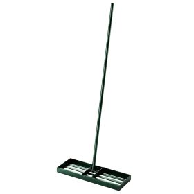 Lawn Leveling Rake, 30" x 10" Heavy Duty Yard Leveling Rake with 66.5" Handle for Backyard, Golf Course (Option: Green-890x330x135 mm)