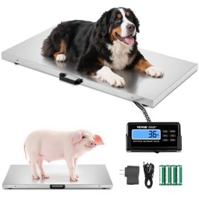Digital Postal Scale, 0.2 Lbs Dual Accuracy, 1100 Lbs Commercial Weight Scale With Hold Tare Function & LCD Display, Fit For Packages, Postage, L (Option: default)